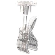 Держатели-прищепки для рамок POS универсальные, КОМПЛЕКТ 10 шт., CLAMP-T, пластиковые, прозрачные, 102186-00