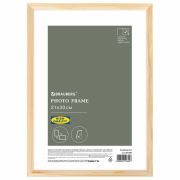 Рамка 21х30 см небьющаяся, аналог IKEA, багет 12 мм дерево, BRAUBERG «Woodray», цвет натуральный, 391360