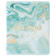 Тетрадь предметная «PASTEL» 48 л., SoftTouch, фольга, БИОЛОГИЯ, клетка, BRAUBERG, 404312