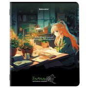 Тетрадь предметная «ANIME GIRLS» 48 л., матовая ламинация, ХИМИЯ, клетка, подсказ, BRAUBERG, 404757