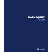 Тетрадь А5 48 л., ПЗБМ, скоба, клетка, Soft Touch, брайль 3D, «ДаркНайтТач», 28121