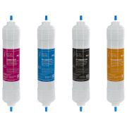 Фильтры для пурифайеров 14 дюймов, ресурс до 12 000 л, КОМПЛЕКТ 4 шт., ECOTRONIC, 11749