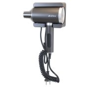 Фен для волос настенный KSITEX F-2000C JET, 2000 Вт, пластик, 2 скорости, 2 температурных режима, серый