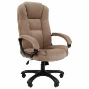 Кресло офисное Chairman CH 600, велюр, бежевое, 7158673