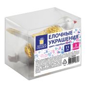 Украшение ёлочное «Птички» 2 шт., 11 см, пластик, цвет: серебристый/золотистый, ЗОЛОТАЯ СКАЗКА, 590895