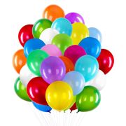 Шары воздушные 30 см, 50 штук, «ЯРКИЕ ЦВЕТА», ассорти, BRAUBERG KIDS, 591880