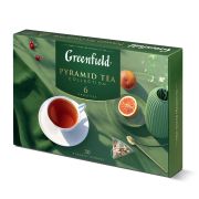 Чай GREENFIELD «Pyramid Tea Collection» ассорти 6 вкусов, НАБОР 30 пирамидок, 1768-10