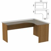 Стол компактный ЧАСТЬ 2 «Арго», 1600х1200х760 мм, правый, орех