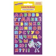 Наклейки зефирные «Русский алфавит», многоразовые, 10х15 см, ЮНЛАНДИЯ, 661782