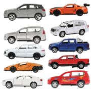 Машина металлическая коллекционная АССОРТИ 2, длина 12 см, инерционная, 10 видов, ТЕХНОПАРК N-002