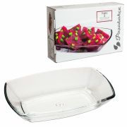 Блюдо, 120х180 мм, КОМПЛЕКТ 2 штуки, стекло, PASABAHCE «ТОКИО», фирменная подарочная упаковка, 54942