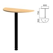 Стол приставной полукруг «Канц», 600х300х750 мм, цвет бук невский (КОМПЛЕКТ)