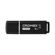Флеш-диск 8 GB, CROMEX (КРОМЕКС) Standard USB 2.0, черный, 514157