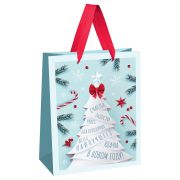 Пакет подарочный 18*23*10см MESHU «Christmas wish»,  матовая ламинация