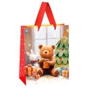 Пакет подарочный 18*23*10см MESHU «Christmas toys»,  глянцевая ламинация