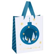 Пакет подарочный 18*23*10см MESHU «Christmas tale», фольга, матовая ламинация