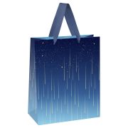 Пакет подарочный 18*23*10см MESHU «Star rain», фольга, матовая ламинация