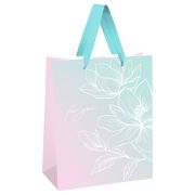 Пакет подарочный 18*23*10см MESHU «Floral gradient»,  матовая ламинация