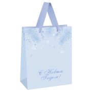 Пакет подарочный 26*32*12см MESHU «NewYear Time», фольга, матовая ламинация