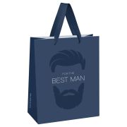 Пакет подарочный 26*32*12см MESHU «Real man»,  матовая ламинация