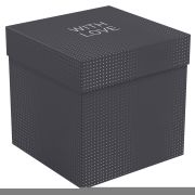 Коробка складная подарочная MESHU «Black», (28*28*28см), выборочный лак
