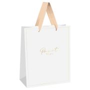 Пакет подарочный 33*42*12см MESHU «White elegance», фольга, матовая ламинация