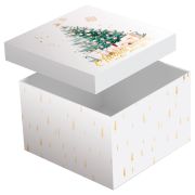 Коробка складная подарочная MESHU «New Year», (28*28*28см), отд фольгой