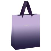 Пакет подарочный 18*23*10см MESHU «Duotone. Purple gradient», фольга, матовая ламинация