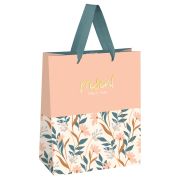Пакет подарочный 11*14*6,5см MESHU «Beautiful twigs», фольга, матовая ламинация