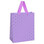 Пакет подарочный 18*23*10см MESHU «Hearts pattern», фольга, матовая ламинация