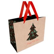 Пакет подарочный 23*18*10см MESHU «Tree», крафт