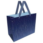Пакет подарочный 23*18*10см MESHU «Star rain», фольга, матовая ламинация