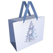 Пакет подарочный 32*26*13см MESHU «Snow tree», фольга, матовая ламинация