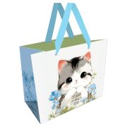 Пакет подарочный 32*26*12см MESHU «Cute kitten», матовая ламинация