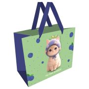 Пакет подарочный 32*26*12см MESHU «Berry cat», матовая ламинация