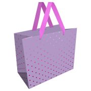 Пакет подарочный 32*26*12см MESHU «Hearts pattern», фольга, матовая ламинация