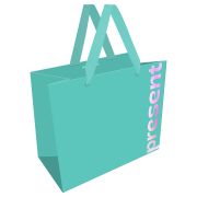 Пакет подарочный 32*26*12см MESHU «Bright present», фольга, матовая ламинация