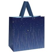 Пакет подарочный 20*20*10см MESHU «Star rain», фольга, матовая ламинация