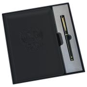 Ежедневник недатированный, А5, 136л., твердый переплет, кожзам, BG «Орел», черный, в подарочной коробке