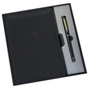 Ежедневник недатированный, А5, 136л., твердый переплет, кожзам, BG «Будь собой», черный, в подарочной коробке