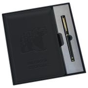 Ежедневник недатированный, А5, 136л., твердый переплет, кожзам, BG «На своей стороне», черный, в подарочной коробке