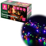 Электрогирлянда-нить комнатная «Стандарт» 20 м, 200 LED, мультицветная, 220 V, контроллер, ЗОЛОТАЯ СКАЗКА, 591358