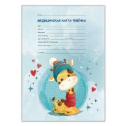 Медицинская карта ребёнка форма №026/у-2000, 16 л., картон, А4 200x280 мм, «Жирафик», STAFF, 130290