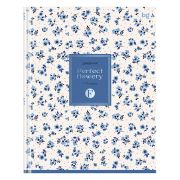Дневник 1-11 кл. 40л. (твердый) BG «Blue flowers», матовая ламинация, тиснение фольгой