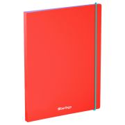 Папка с 30 вкладышами Berlingo «Raze» А4, 17мм, 600мкм, с внутр. карманом, красная, софт-тач