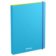 Папка с 60 вкладышами Berlingo «Raze» А4, 30мм, 600мкм, с внутр. карманом, голубая, софт-тач