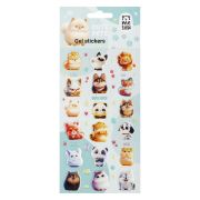 Наклейки гелевые MESHU  «Cute Pets» , 10*23см, инд. уп., европодвес
