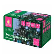 Электрогирлянда-конский хвост комнатная, 2 м, 200 LED, холодный белый, 220 V, ЗОЛОТАЯ СКАЗКА, 591366