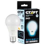 Лампа светодиодная Старт LED, серия «WS» 20W40, тип А «груша», E27, 4000К, нейтральный свет, 25000ч