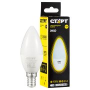 Лампа светодиодная Старт LED, серия «WS» 7W30, тип С «свеча», E14, 2700К, теплый свет, 25000ч